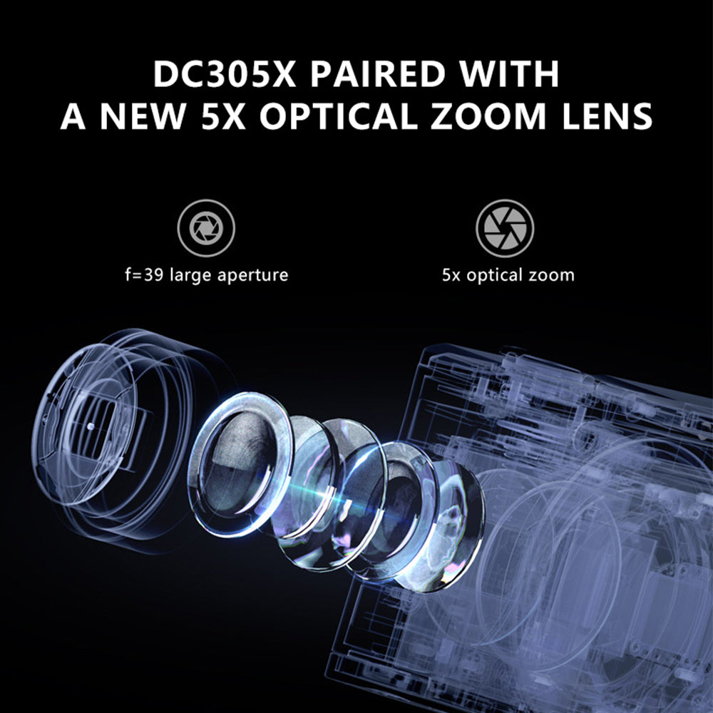 DC305X Digital Camera 5K 56MP Kids Camera 10X Optical Zoom Vlogging Camera for Teens DC305X Digital Camera 5K 56MP Kids Camera 10X Optical Zoom Vlogging Camera for Teens